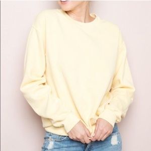 Yellow Brandy Melville Sweatshirt